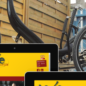 Die Website von Bike-Revolution dargestellt auf den verschiedenen Ausgabegeräten.
