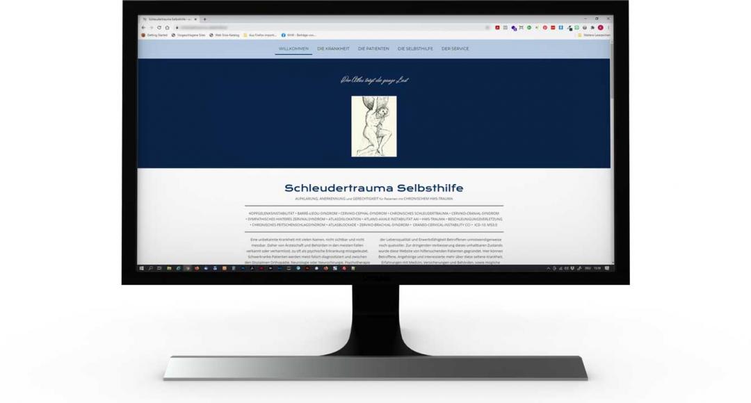 Die Website der Schleudertrauma-Selbsthilfe nach unserem Zutun