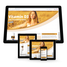 Landingpage zum Nahrungsergänzungsmittel Vitamin D3